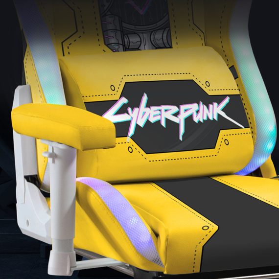 Cyberpunk Yellow Gaming Chair Computer Chair - Image 4