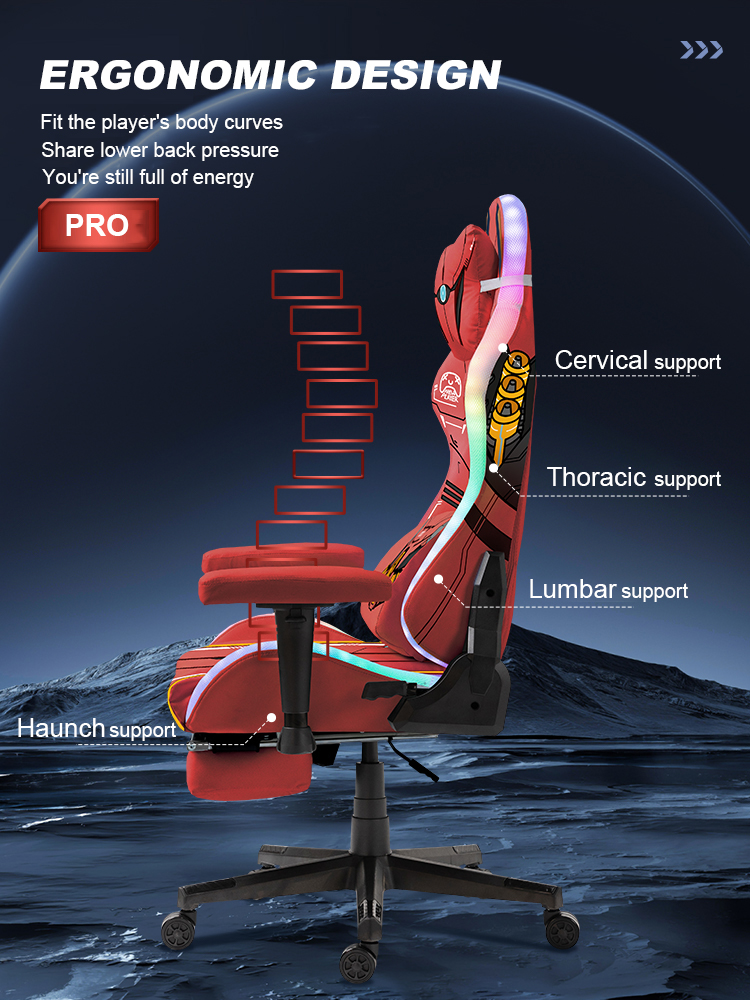 Red Helium Star Gaming Chair 5 1