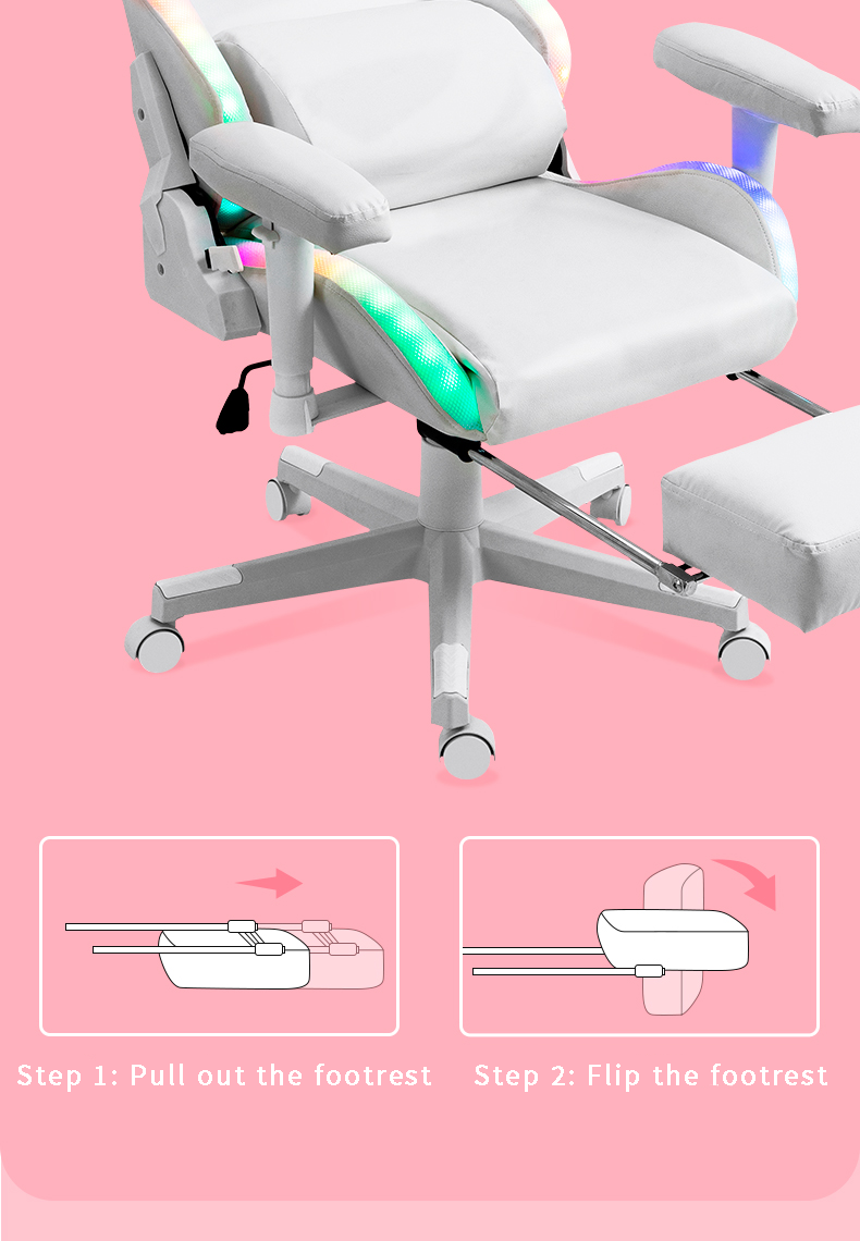 Pink2 Gaming Chair 6